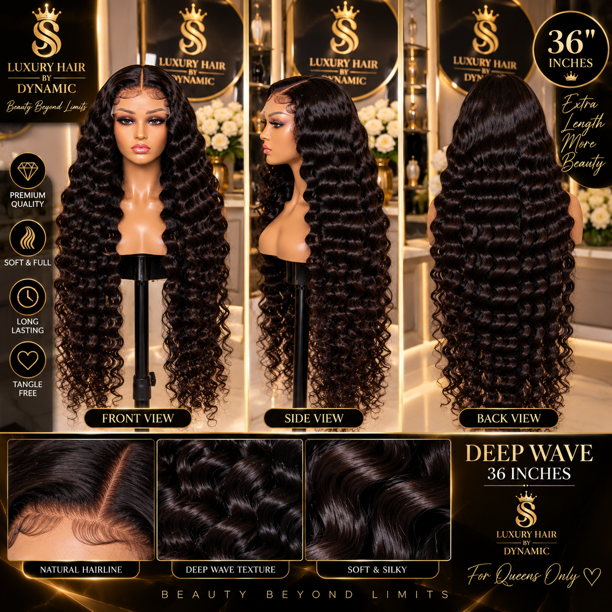 Deep wave 36inch,,380g,5,5 — Front view