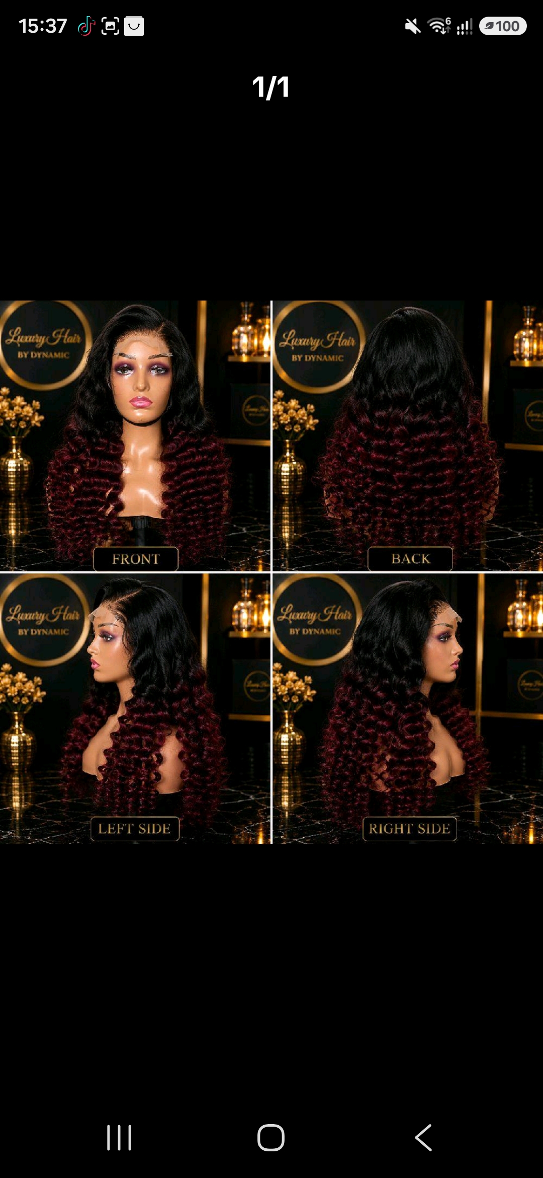 Bloom curly 28inch, 350g, 5,5 , — Front view