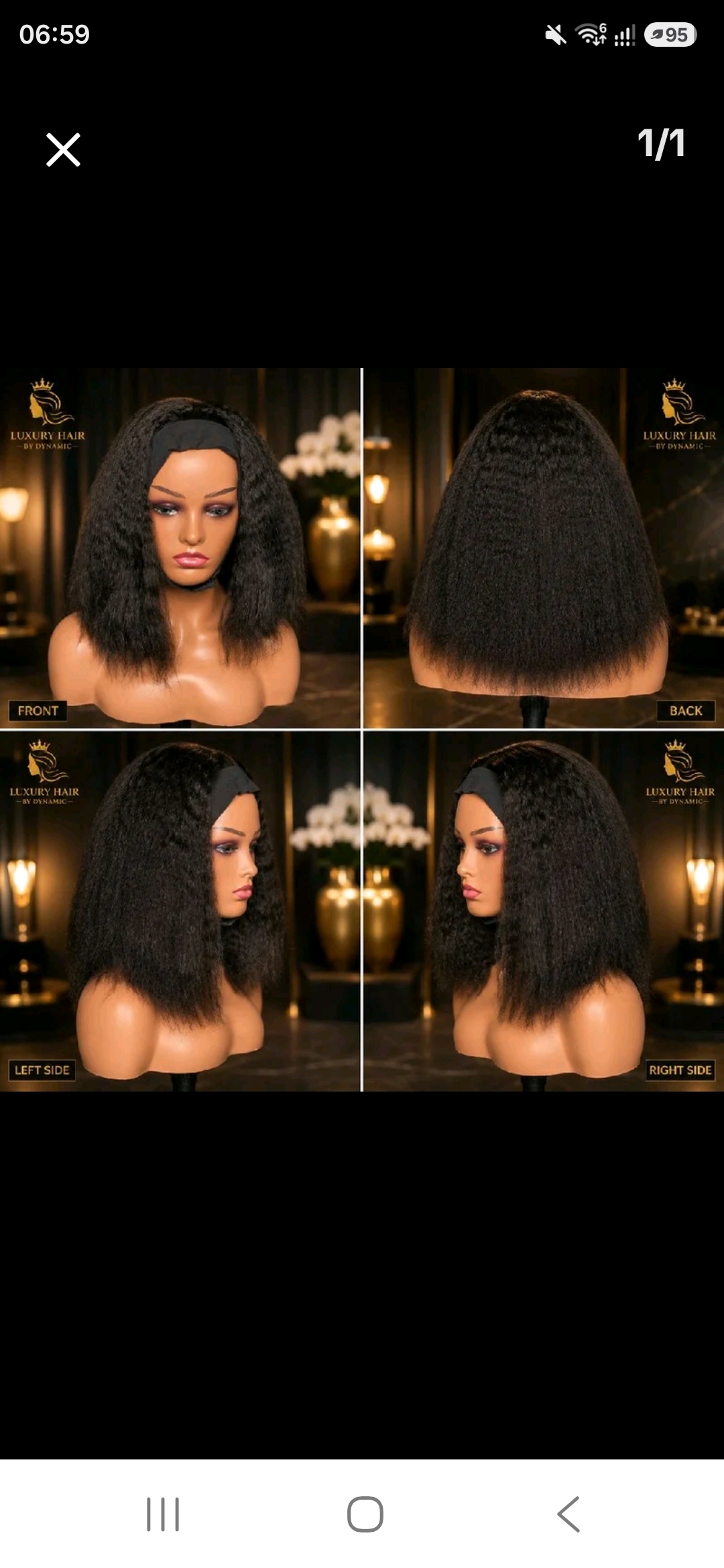 combo sales,  bounce/ kinky — Back view
